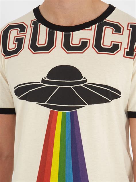 gucci pride shirt|gucci pink ufo t shirt.